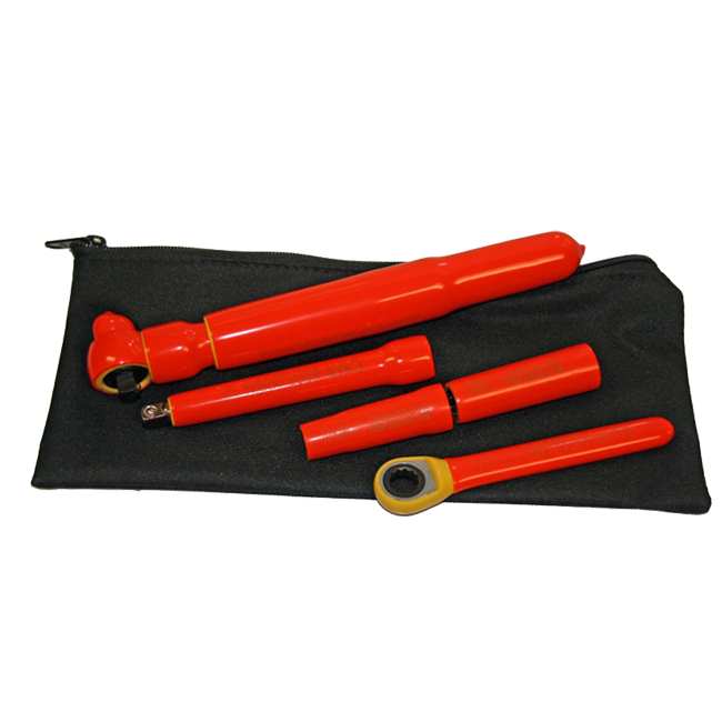 Kit basico de herramientas aisladas trabajo con baterias SKU ITS-5BK