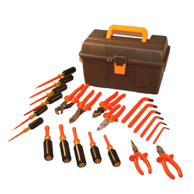 Juego básico de herramientas aisladas para electricista SKU ITS-24B